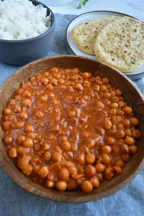 Chana Masala With Coconut Milk Easy Chickpea Curry Hint Of Healthy