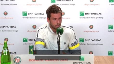 Cameron Norrie après sa victoire au 2e tour de Roland Garros contre