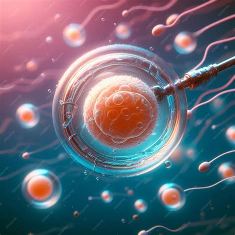 Premium Ai Image Artificial Insemination Fertilization Of Human Egg Cell By Sperm Ivf In Vitro