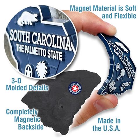 South Carolina Map Magnet