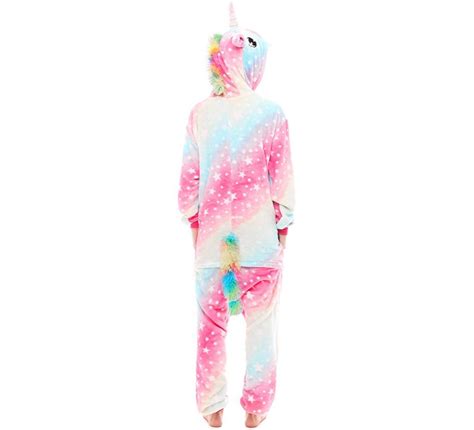 Disfraz De Pijama Unicornio Multicolor Para Adultos