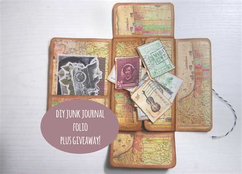 Lets Make A Junk Journal Folio Free Printable Poppiwinkle