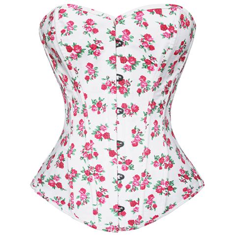 Floral Denim Corset N5044