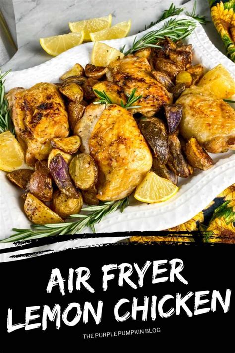 Air Fryer Lemon Chicken Thighs And Potatoes Recipe