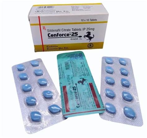 Sildenafil Citrate Tablets, Strength: 25 mg at Rs 165/box in Surat | ID ...