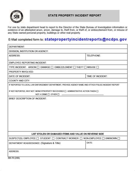 24 Printable Police Report Templates Free Pdf Word Formats