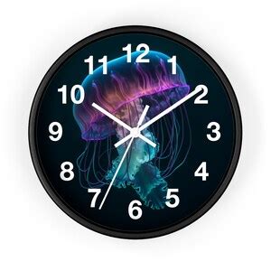 Jellyfish Wall Clock Ocean Inspired Home Decor With Sublime Timekeeping