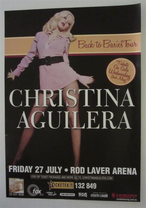 Christina Aguilera Original Tour Poster Ebay