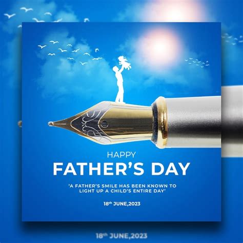 Premium Psd Happy Father S Day Social Media Post Template