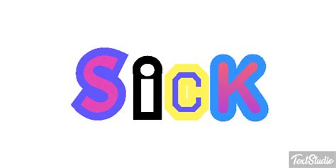 Sick Word Animated  Logo Designs