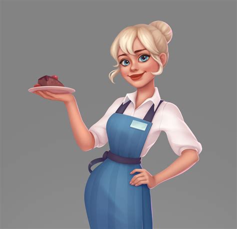 ArtStation - Waitress character design