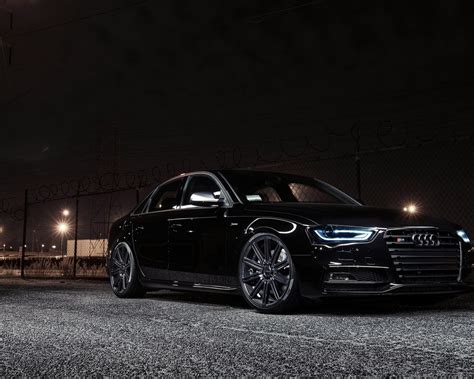 Black Audi S4 At Night Audi Rs4 Wallpaper Hd 1280x1024 Download