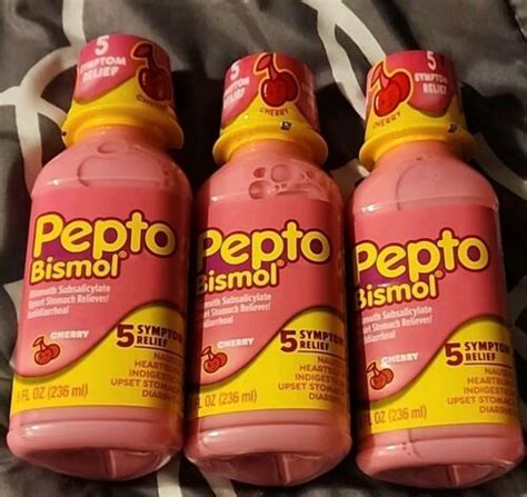 Pepto Bismol Upset Stomach Reliever Antidiarrheal Cherry Oz Pk