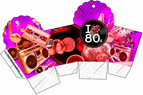 The 80´s Free Printable Boxes Oh My Fiesta In English