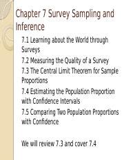 16s Stat 250 L09 Ch 7 4 Introduction To Confidence Intervals Chapter