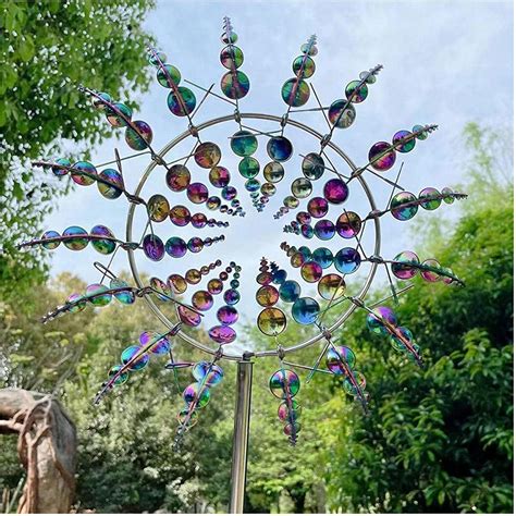 Magical Windmill Metal Wind Spinner Windmills Decorations