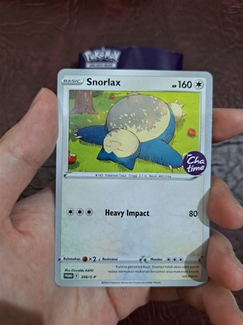 Chatime Pokemon Card Snorlax Toys Collectibles Board Games Cards