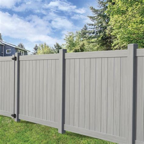 Veranda Washington 6 Ft X 6 Ft Driftwood Gray Vinyl Privacy Fence Panel 73025732 The Home