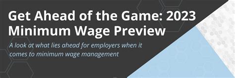 2023 Minimum Wage Preview - GovDocs