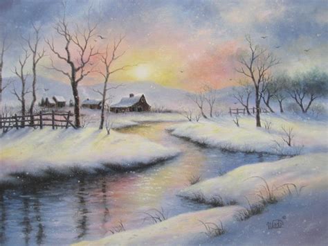 Oil Painting Snow Scenes At Explore Collection Of