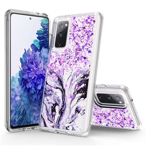 Samsung Galaxy S20 Fe 5g Phone Case Rosebono Hybrid Bling Glitter Sparkle Epoxy Graphic Marble