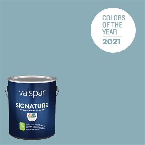 Valspar Signature Satin Lucy Blue 5001-5c Interior Paint (1-Gallon) in ...