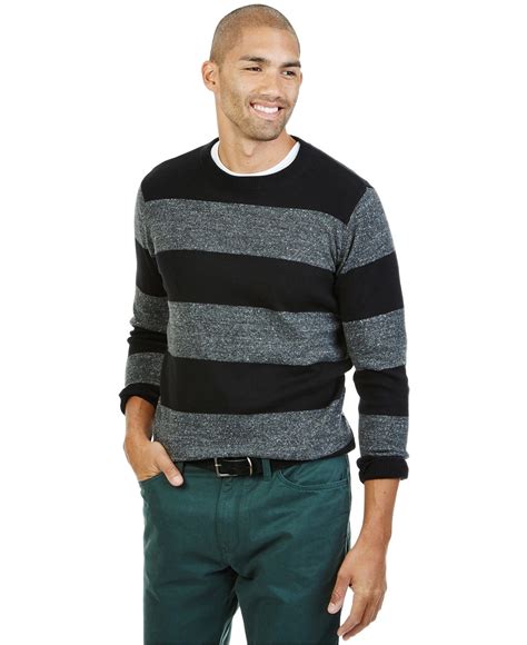 Nautica Striped Crew Neck Sweater Sweaters Men Macys Men