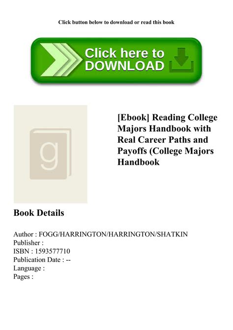 [Ebook] Reading College Majors Handbook with Real Career Paths and ...