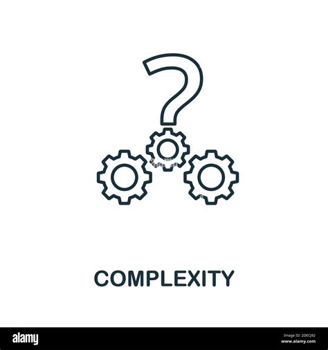 Complexity Icon Line Style Element From Business Intelligence