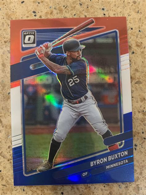 2021 PANINI DONRUSS OPTIC RED WHITE BLUE PRIZM Byron Buxton 091 199 EBay