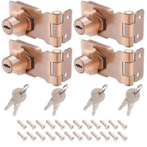 Snapklik Kyuionty Pcs Keyed Hasp Locks Inch Twist Knob