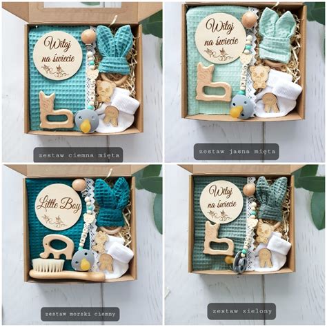 Gift Box Baby Shower Wafel Prezent Dla Niemowlaka Podd Bice Kup