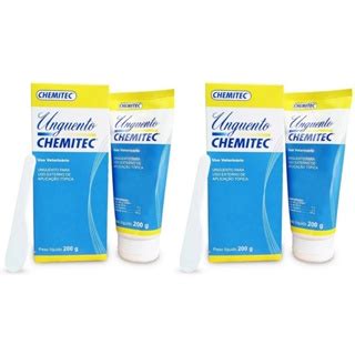 Kit X Unguento Chemitec Gr Pomada Cicatrizante Shopee Brasil