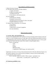 AP Microeconomics Study Guide Docx Topic Outline For AP