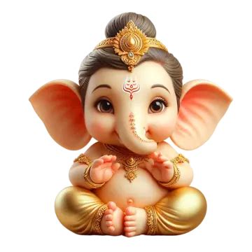 Hermoso Bebé Señor Bal Ganesh Chaturthi Chaitra Shukla PNG dibujos