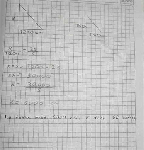 Una torre tiene una sombra de 12 metros al mediodía mientras que una