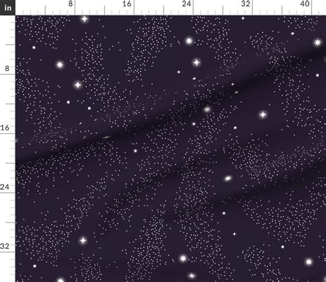 Purple Celestial Fabric Universe Galaxy Pattern 5 By Etsy