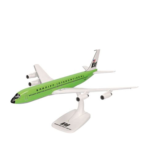 Herpa Wings Snapfit 1 144 Braniff International Boeing 707 320 N7097