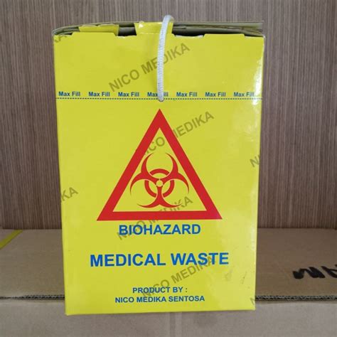 Jual Safety Box Liter Biohazard Container Tempat Sampah Medis