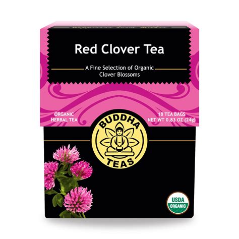 Organic Red Clover Flower Tea Buddha Teas Usda Ou Kosher 18