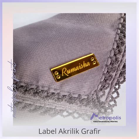 Label Akrilik Grafir Cetak Kalender Grosir Totebag