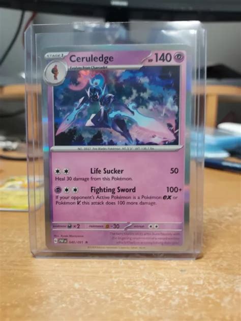 CERULEDGE PALDEAN FATES 040 091 Pokemon Day 2024 Stamp Rare Promo