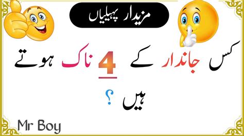 Majedar Mushkil Aur Funny Paheliyan Hindi Urdu Me General