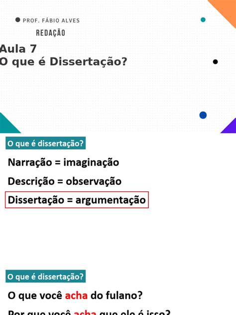 O Que É Um Dissertação - O que é Dissertação? Definições e Estruturas | PDF