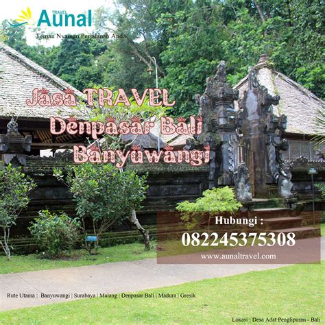 Mobil Travel Dari Banyuwangi Ke Denpasar Bali AUNAL Travel