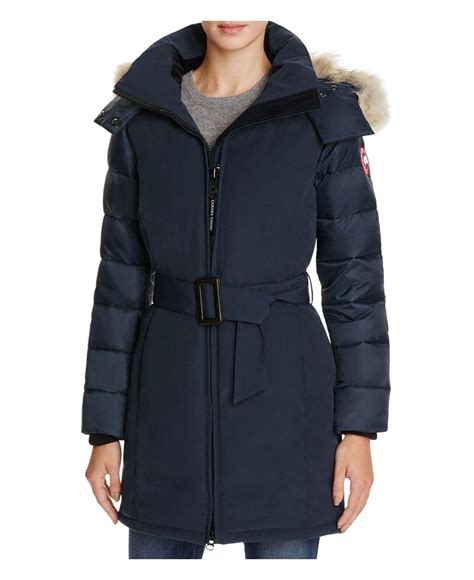 Canada Goose Maxi Coat Mystique In Blue Lyst