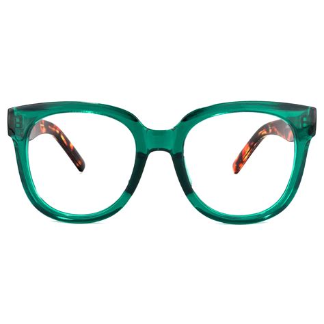 Zeelool Retro Oversized Square Glasses With Non Prescription Clear Lens