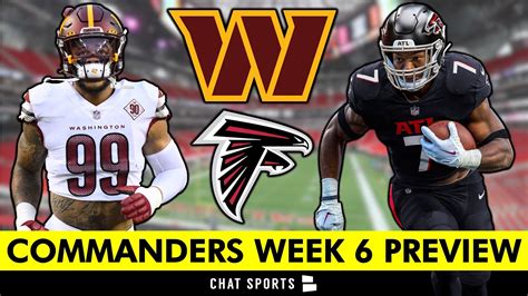 Commanders Vs Falcons Week 6 Preview Score Prediction Keys To