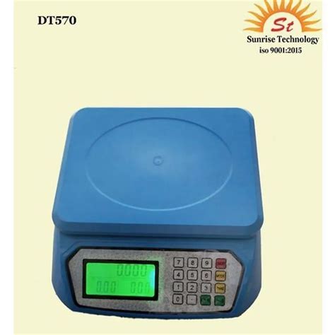 Sunrise Stainless Steel DT 570 30 Kg Digital PRC Scale For Business At