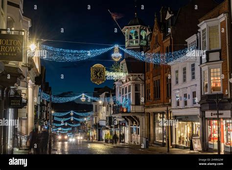 Town Centre At Night Hi Res Stock Photography And Images Alamy